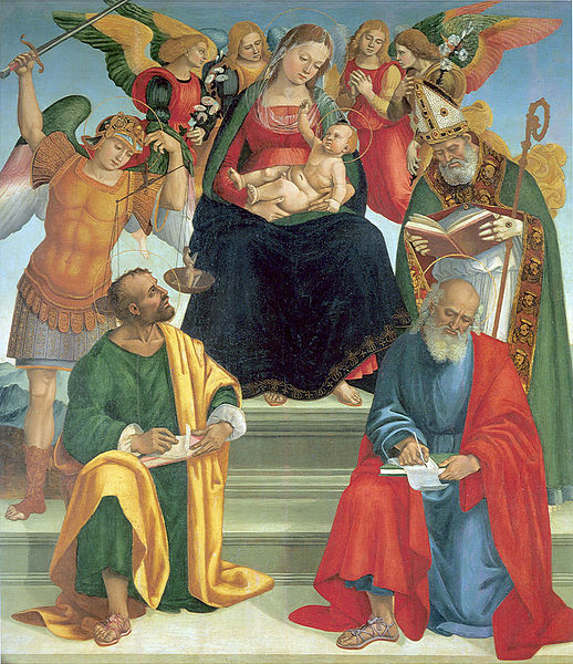 Madonna and Child with Saints and Angels Luca Signorelli